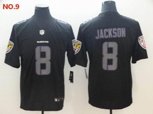 Men's Baltimore Ravens 8 Lamar Jackson Jesey NO.9;